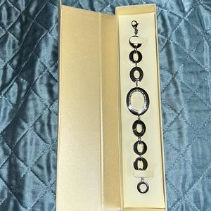 Oval with rhinestones ( one missing) studded BRACELET